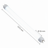 TUBO T8 LEDS 18W 6000K G13( 2 PINS ) AC85-265V 120 CMS OPALINO  TECNOLED