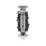RECEPTACULO DUPLEX TAMPER RESISTENTE AL AGUA 15A 125V BLANCO LEVITON