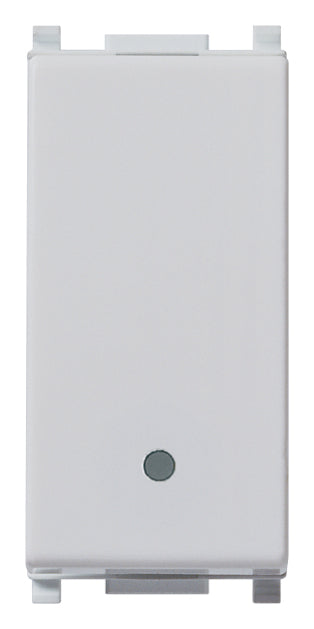INTERRUPTOR 1P 10AX. 250V. 1 MOD. ILUMINABLE SILVER PLANA VIMAR