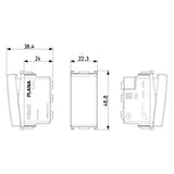 CONMUTADOR 1P 16AX. 250V. 1 MOD. ILUMINABLE BLANCO PLANA VIMAR