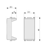 MODULO CIEGO SILVER PLANA VIMAR