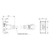 TOMA CON CONECTOR HDMI 1 MOD.  FIJACION KEYSTONE BLANCO PLANA VIMAR