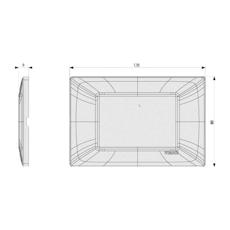 PLACA 3 MOD. TECNOPOLIMERO MARFIL PLANA VIMAR