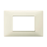 PLACA 3 MOD. TECNOPOLIMERO BEIGE PLANA VIMAR