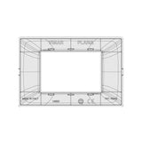 PLACA 3 MOD. TECNOPOLIMERO BEIGE PLANA VIMAR