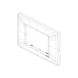 PLACA 3 MOD. TECNOPOLIMERO NEGRO PLANA VIMAR