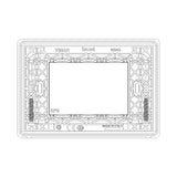 PLACA RESISTENTE A LA INTEMPERIE 3 MODULOS IP55 GRIS ACERO