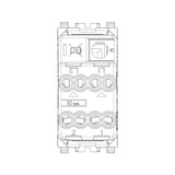 INTERRUPTOR CRUZADO 1P 16AX. 250V. 1 MOD. ILUMINABLE TECLA SUSTITUIBLE NEXT EIKON VIMAR