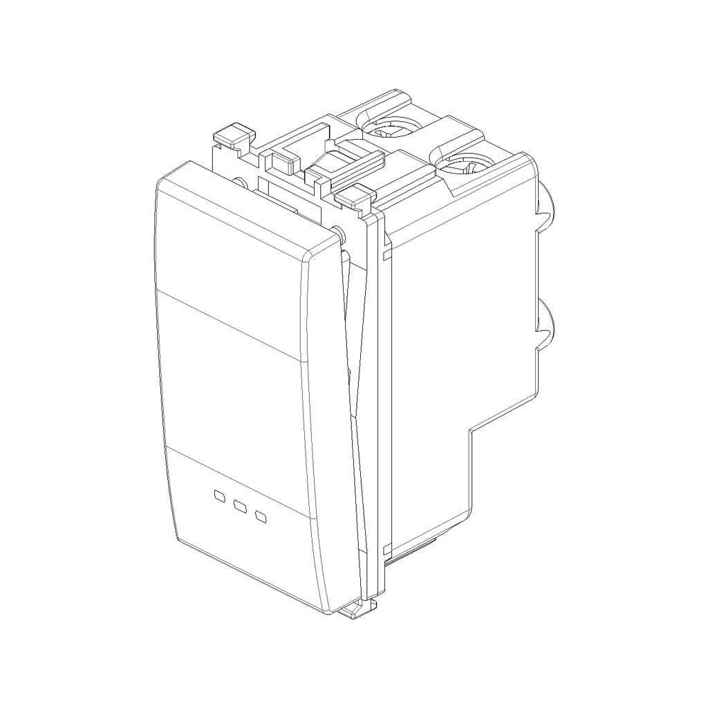 INTERRUPTOR CRUZADO 1P 16AX. 250V. 1 MOD. ILUMINABLE TECLA SUSTITUIBLE NEXT EIKON VIMAR