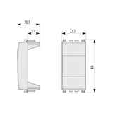 MODULO CIEGO 1 MOD. GRIS EIKON VIMAR