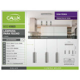 LÁMPARA COLGANTE DE 3 LUCES CALUX 105W 127V 3XGU10 ACABADO CROMO-CRISTAL