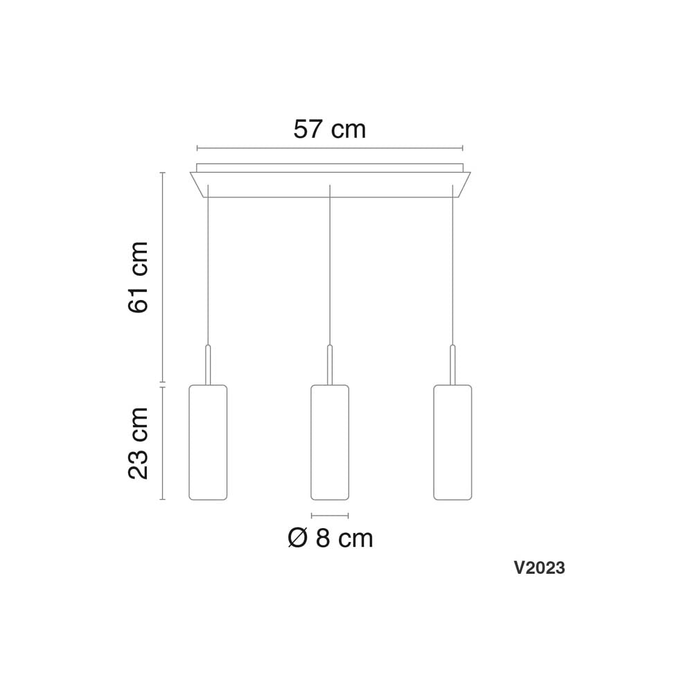 LÁMPARA COLGANTE DE 3 LUCES CALUX 105W 127V 3XGU10 ACABADO CROMO-CRISTAL