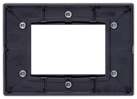 PLACA CLASSIC 3 MOD. BRIGHT ANTRACITA MATE EIKON VIMAR***HAE 2023***