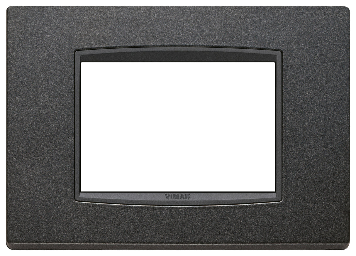 PLACA CLASSIC 3 MOD. BRIGHT ANTRACITA MATE EIKON VIMAR***HAE 2023***