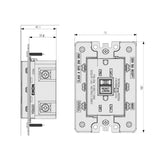 TOMACORRIENTE DUPLEX 2P+T 15A/125V. USA C/GFCI NEXT EVO VIMAR COLOR GRIS