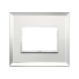 PLACA CRISTAL BISELADO 3 MOD. PLATA-HIELO EVO VIMAR