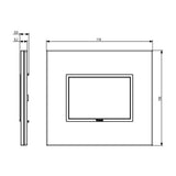 PLACA 3M CRISTAL GRIS PERLA V21653.73 EVO VIMAR