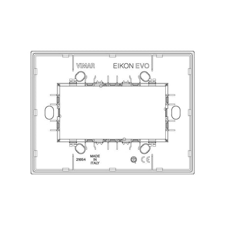 PLACA 4M ALUMINIO BRONCE EVO VIMAR