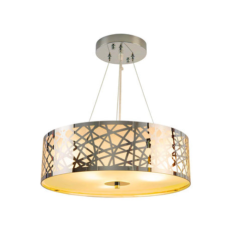 LUMINARIO SUSPENDIDO PARA TECHO ACERO INOXIDABLE 180W 127V E27