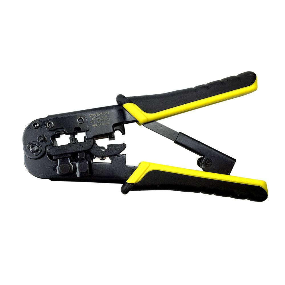 PINZA PONCHADORA RJ22-RJ11/RJ12 Y RJ45 CON MATRACA (PELACABLE Y CORTACABLE) KLEIN TOOLS
