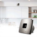 EXTRACTOR DE AIRE 4" 90M3/HR. SATIN ABS/ACERO INOX. *** OFRECER 1304-INOX ***