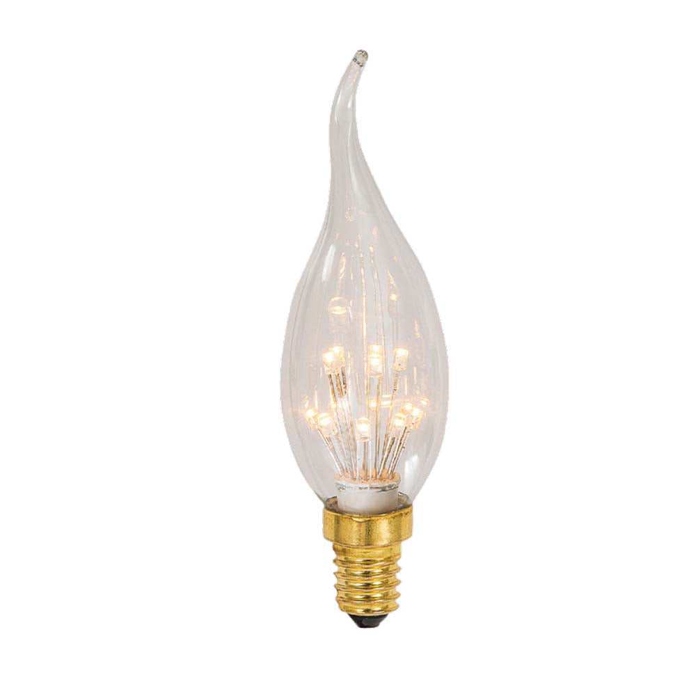 BOMBILLA DECORATIVA DE LED FLAMA 127V 1W BASE E27 2300K ***TECNOLITE HAE***