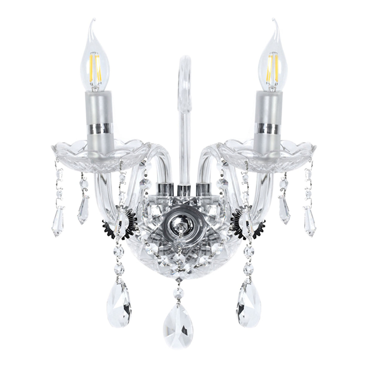 WALL LAMP 2L E12 10X29 CROMO ELEGANCE GAMALUX *** HA. LUMI ***