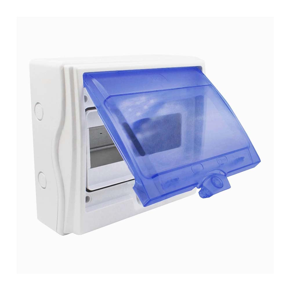 CAJA DE DISTRIBUCION C/TAPA IP65  8+1 MOD. SIN BORNES