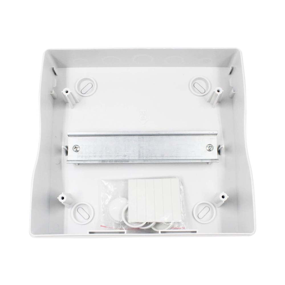 CAJA DE DISTRIBUCION C/TAPA IP65  8+1 MOD. SIN BORNES