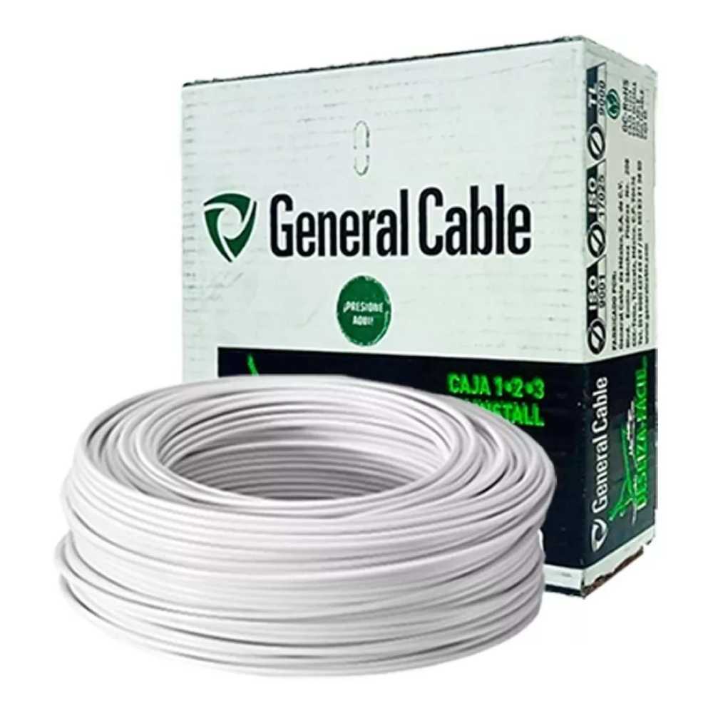 CAJA CABLE THW-LS PDIC CALIBRE  10  BLANCO GENERAL CABLE