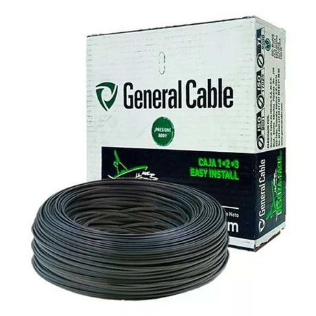 CAJA CABLE THW-LS PDIC CALIBRE  8  NEGRO GENERAL CABLE