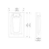 PLACA LEVITON PARA EXTERIOR GRIS