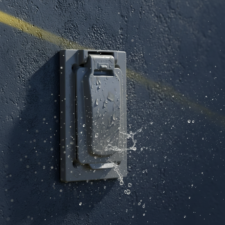 PLACA LEVITON PARA EXTERIOR GRIS
