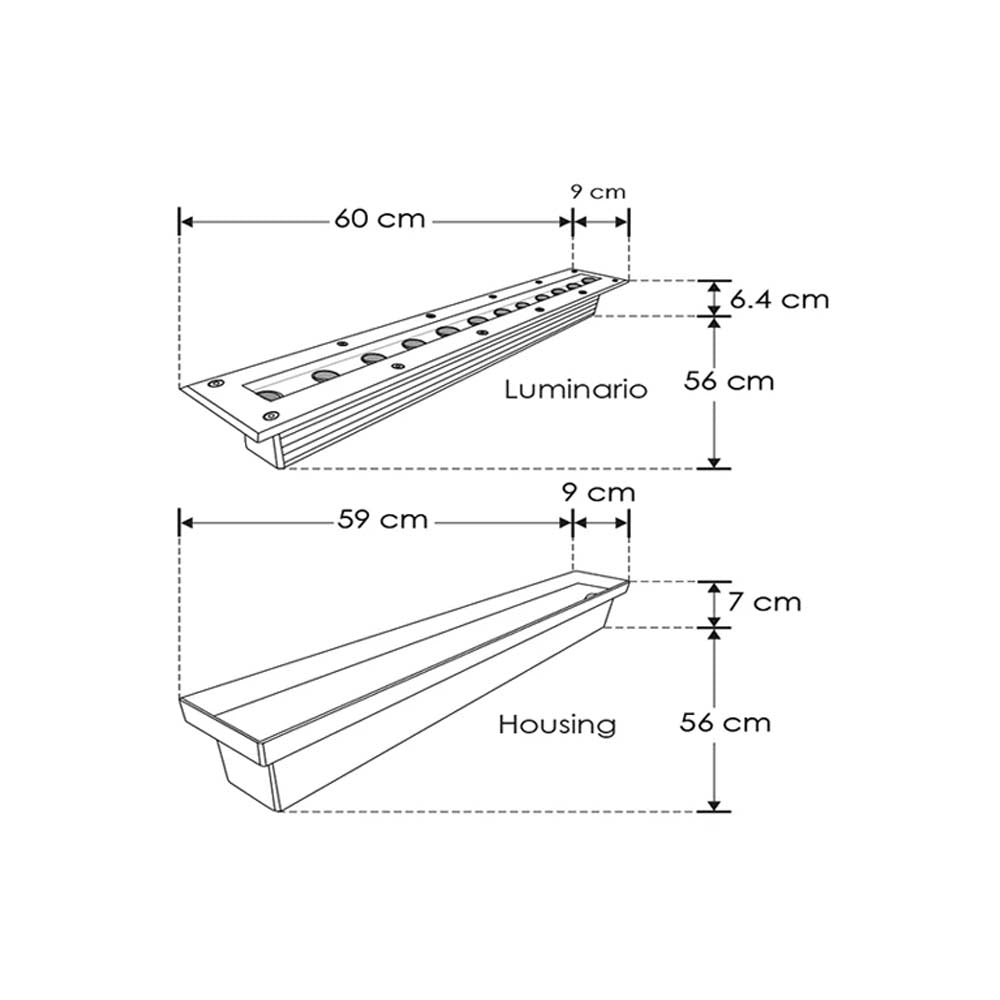 LUMINARIO DE PISO SOBREPONER 18W. 12LEDS. DIRIGIBLE BLANCO CALIDO INCLUYE HOUSING