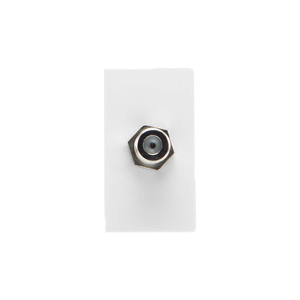 MODULO PARA CABLE COAXIAL BLANCO LEVITON ***HAE***