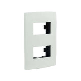PLACA 2 MODULOS BLANCA MODULAR ULTRA LEVITON