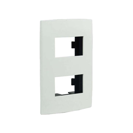 PLACA 2 MODULOS BLANCA MODULAR ULTRA LEVITON