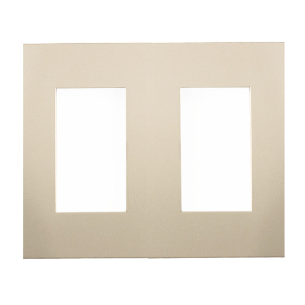 PLACA 2 MODULOS MARFIL MODULAR ULTRA LEVITON