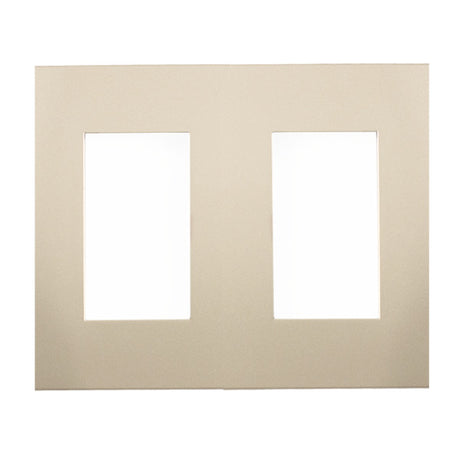 PLACA 2 MODULOS MARFIL MODULAR ULTRA LEVITON