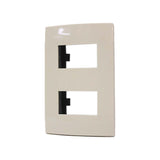 PLACA 2 MODULOS MARFIL MODULAR ULTRA LEVITON