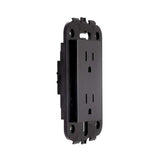 CONTACTO DUPLEX CON TIERRA NEGRO SIN PLACA LEVITON