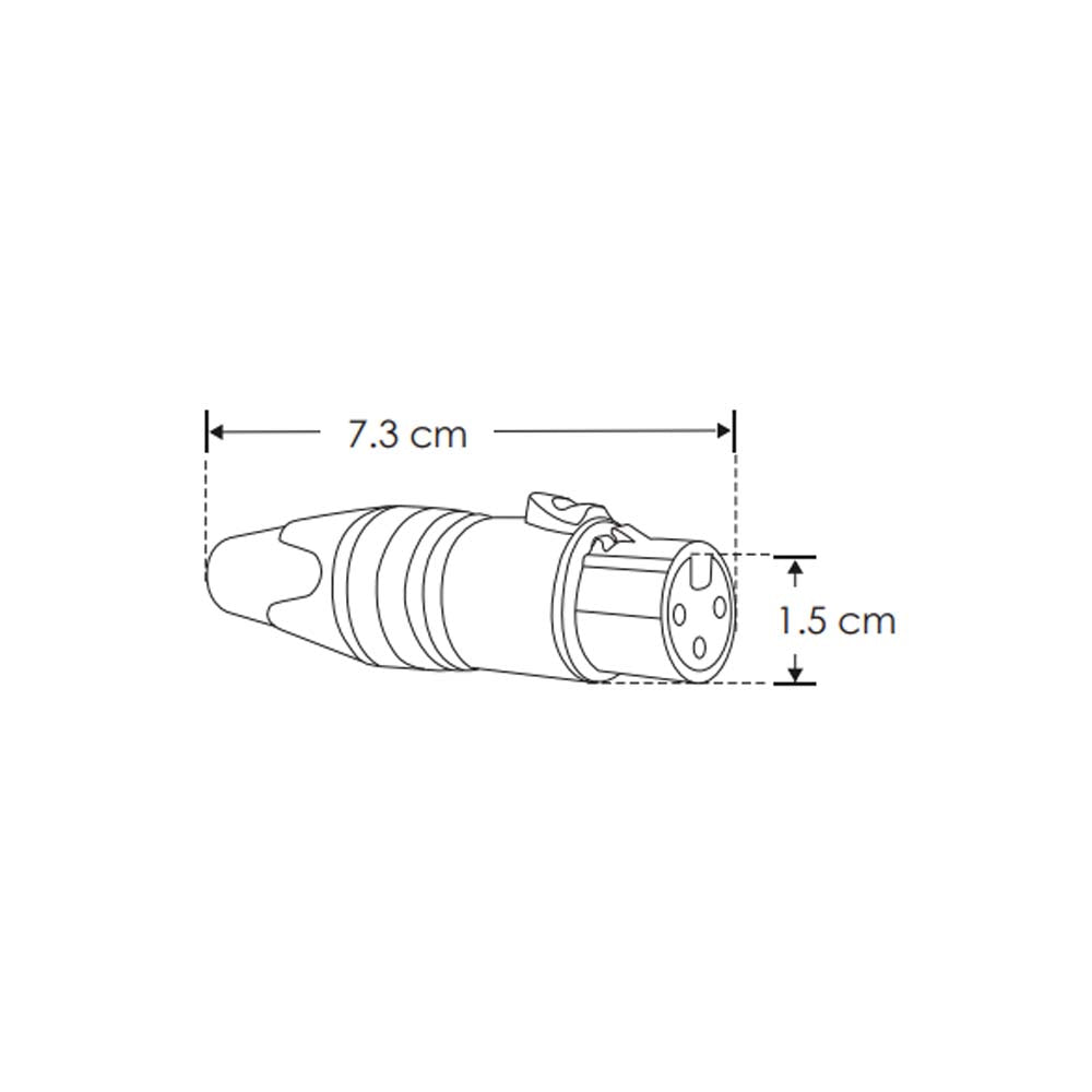 CONECTOR XLR CANON HEMBRA DE ILUMILEDS CON TIPO NEUTRIKHE ***HAE 2023***