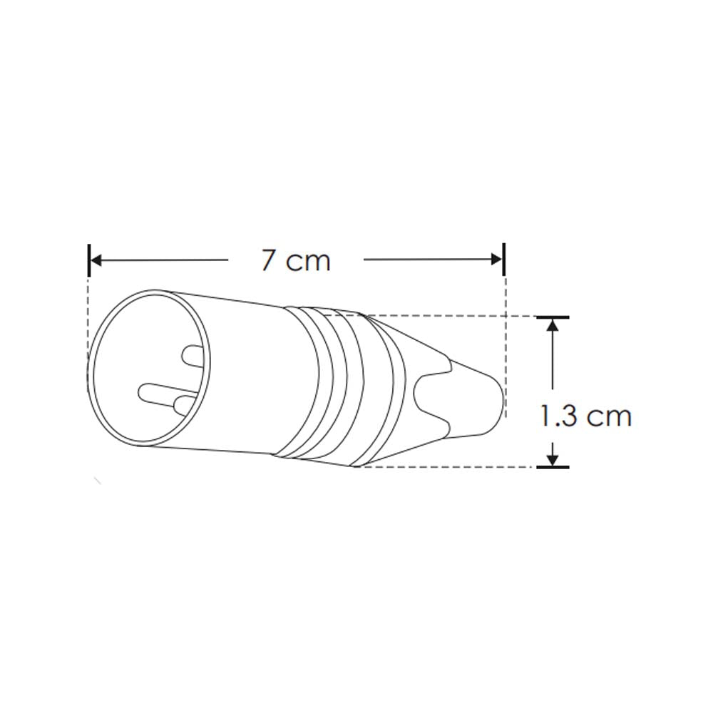 CONECTOR XLR CANON MACHO CON TIPO NEUTRIKMA ***HAE 2023***