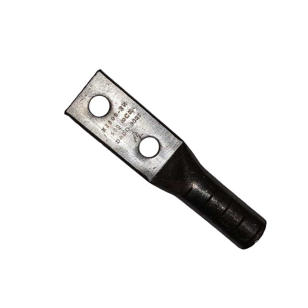 TERMINAL CU A COMP CAÑON LARGO DOBLE OJILLO 1/2" CAL. 500 *** AP *** ***COD. BURNDY YA342N***