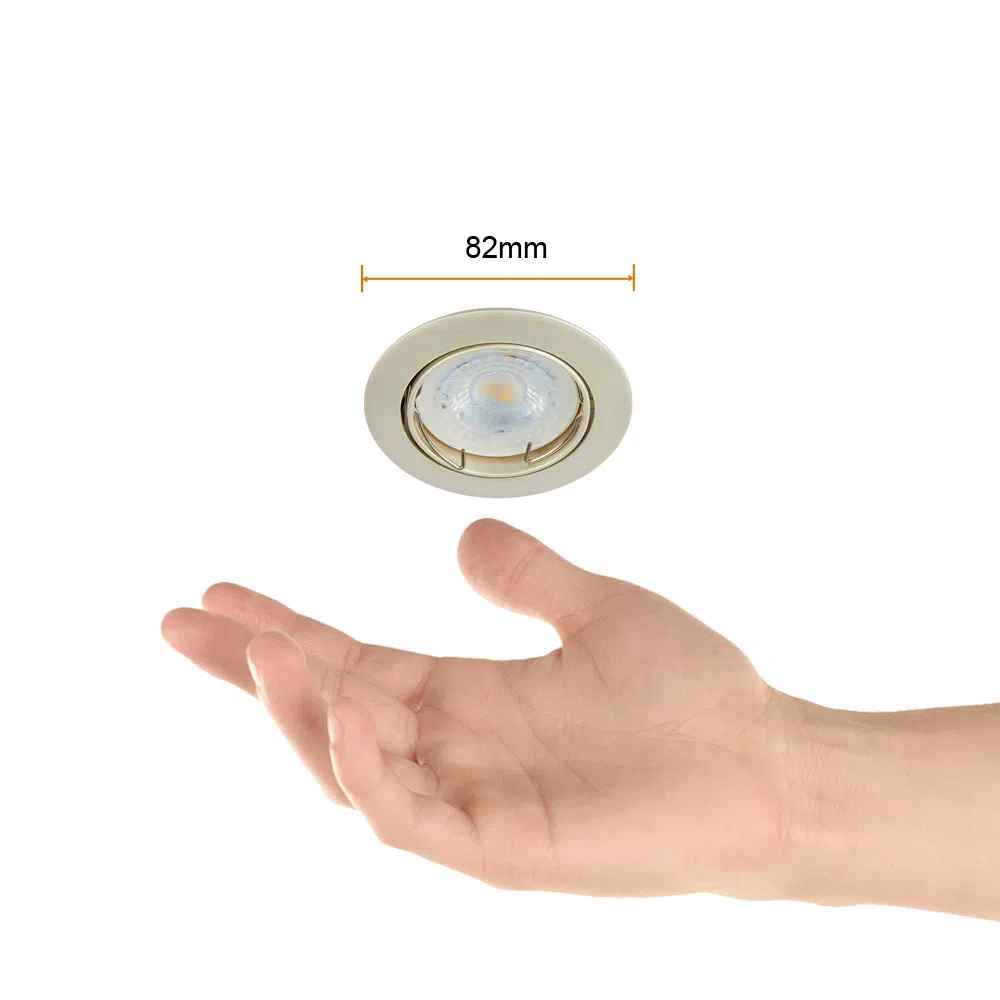 LÁMPARA EMPOTRABLE TECNOLITE ANDORA COMPACTO 50W BASE GX5.3 PERLADO ***TECNOLITE HAE***