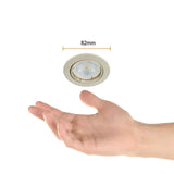 LÁMPARA EMPOTRABLE TECNOLITE ANDORA COMPACTO 50W BASE GX5.3 PERLADO ***TECNOLITE HAE***
