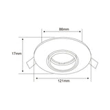 LAMPARA EMPOTRABLE DOWNLIGHT DIRIGIBLE POTENCIA MAX. 50 W BASE GX5.3 FOCO MR16 NO INCLUIDO YD-360/B