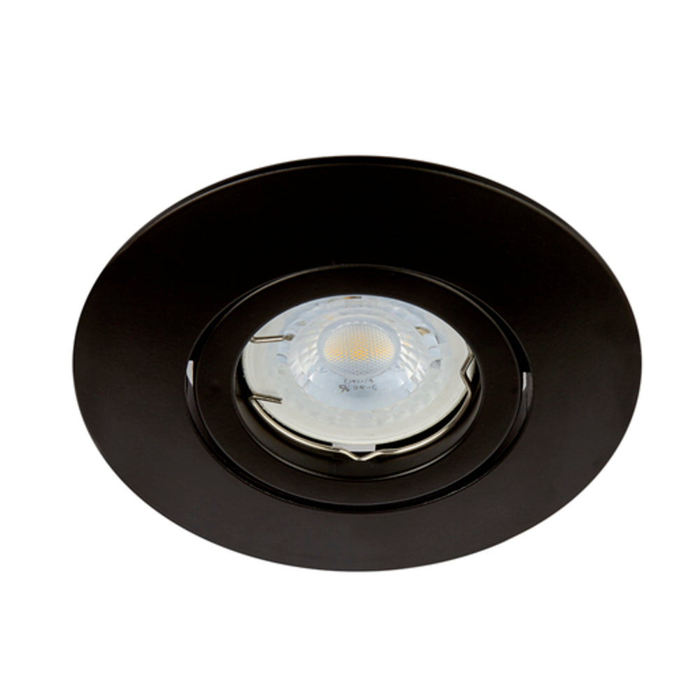LÁMPARA DE INTERIROR EMPOTRABLE ACERRA TECNOLITE POTENCIA MÁXIMA 50W BASE GX5.3 FOCO MR16 NO INCLUIDO NEGRO