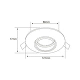 LAMPARA EMPOTRABLE DOWNLIGHT DIRIGIBLE POTENCIA MAX. 6 W BASE GX5.3 FOCO MR16 NO INCLUIDO YD-360/S