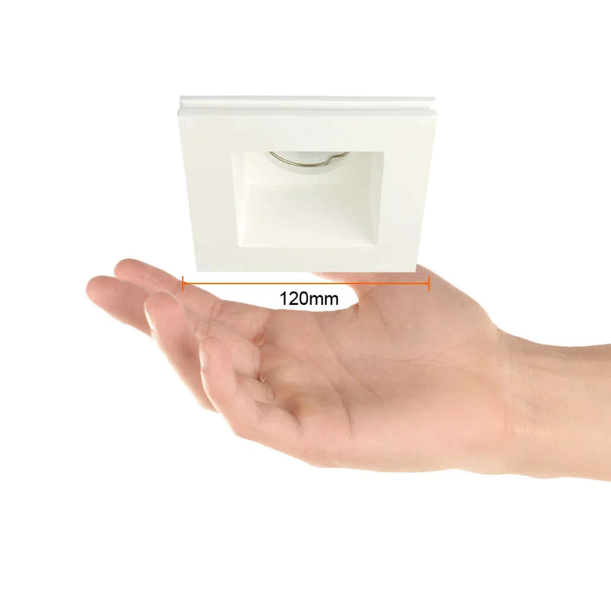 LÁMPARA EMPOTRABLE TECNOLITE AHMEDABAD I DE YESO SIN MARCO 60W BASE GX5.3